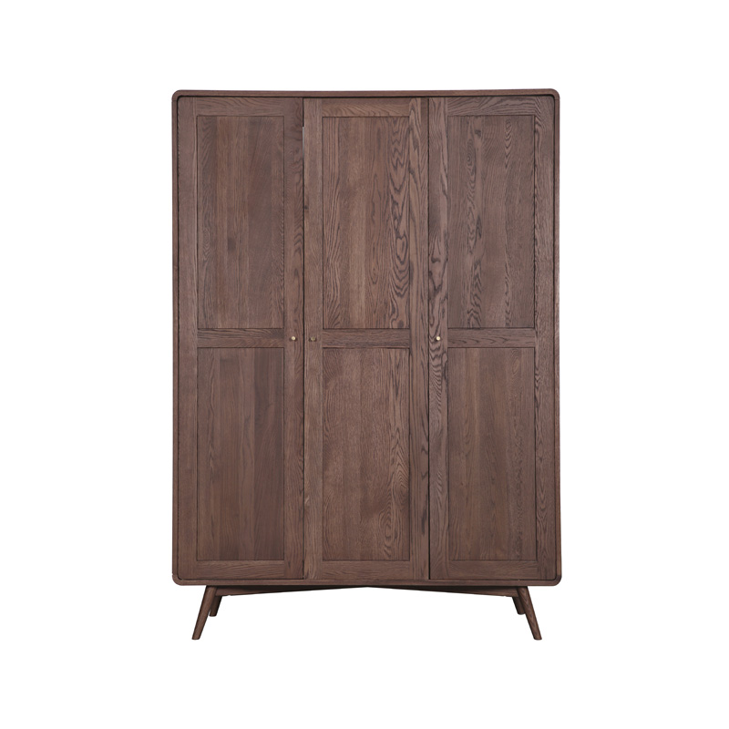 Dark Oak Three Door Wardrobe